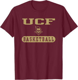 Central Florida Golden Knights Basketball Black T-Shirt - T-Shirt | Maroon