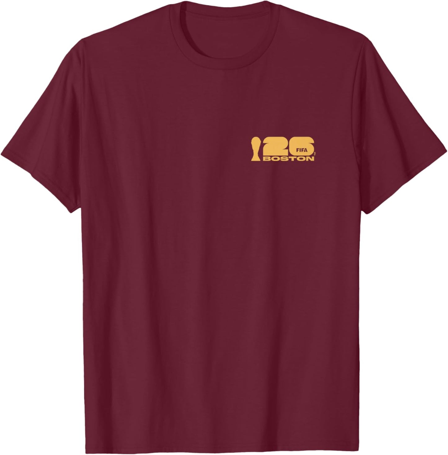 Kids FIFA World CUP26 Boston Poster T-Shirt - T-Shirt | Maroon