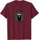 Irish Beer Split The G Shamrock Pint T-Shirt - T-Shirt | Maroon