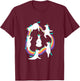 Unicorn Yoga Poses Colorful Cute and Funny Rainbow Yoga Pink T-Shirt - T-Shirt | Maroon