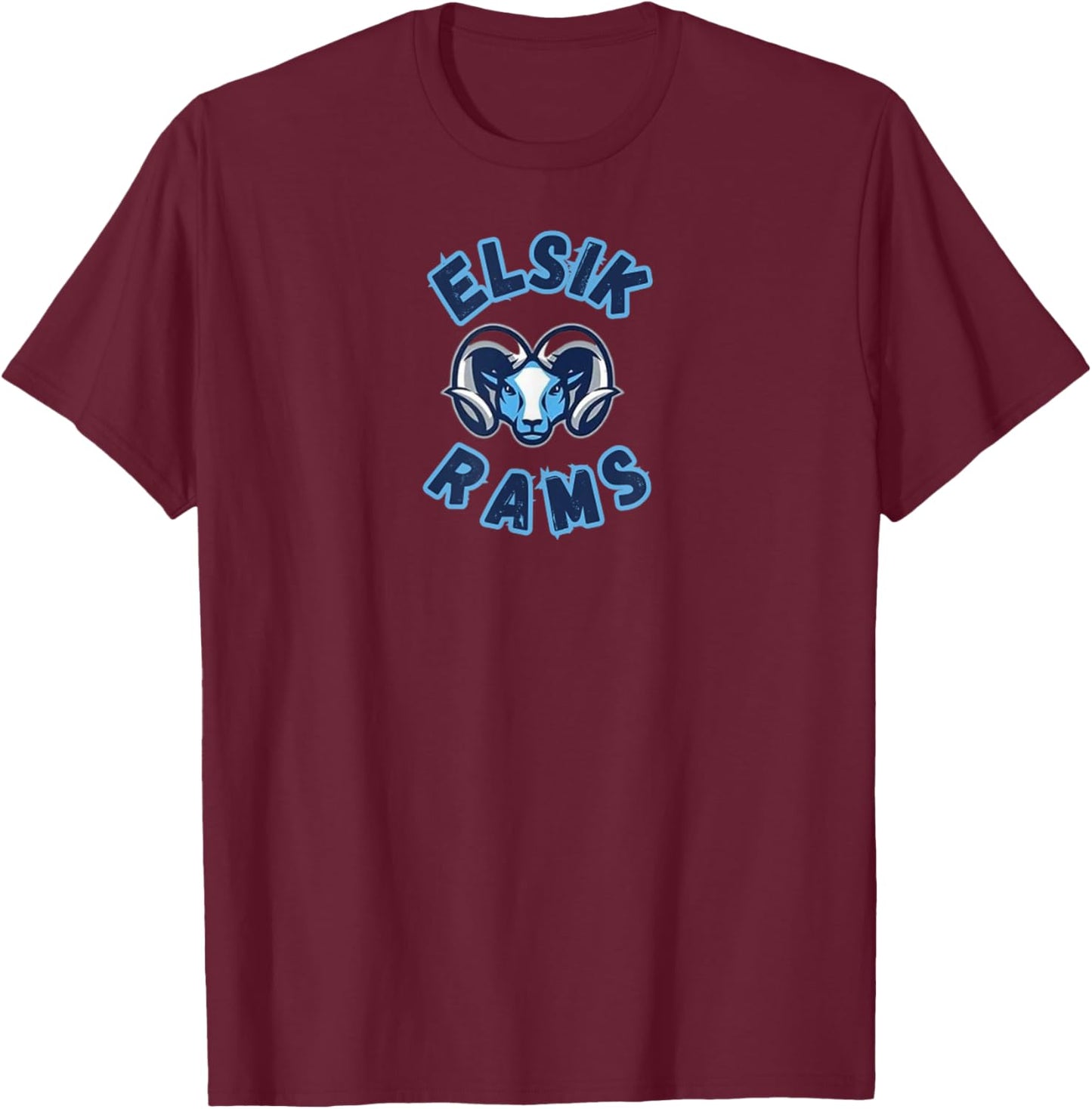 Elsik Rams T-Shirt - T-Shirt | Maroon