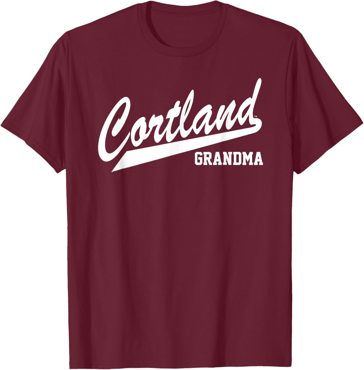 SUNY Cortland Grandma Red Dragons Script T-Shirt - T-Shirt | Maroon