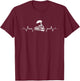 Modelleisenbahn Zug Modellbauer Herzschlag Bahn Eisenbahn T-Shirt - T-Shirt | Maroon