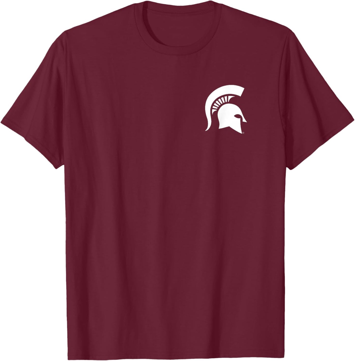 Michigan State Spartans Front/Back Go Green Go White T-Shirt - T-Shirt | Maroon