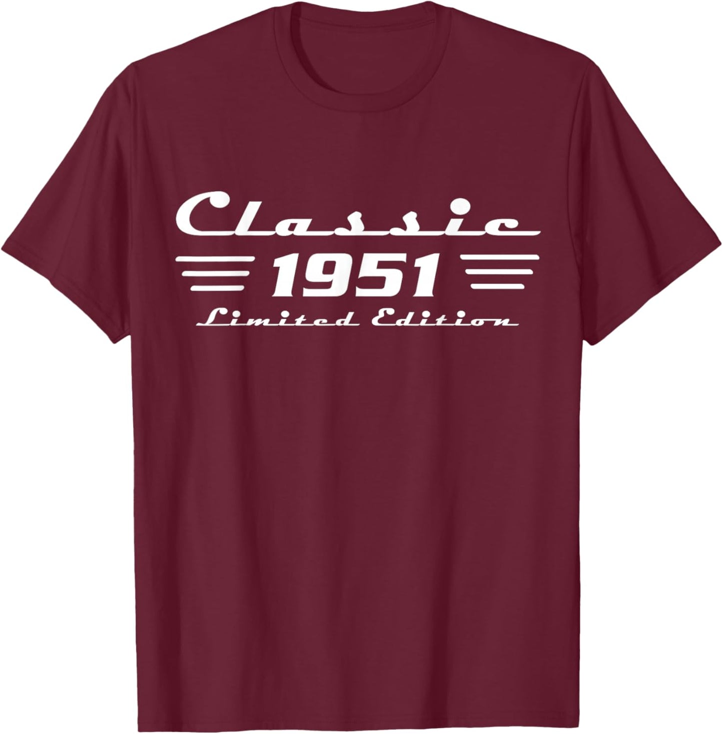 1951 Birthday Man 75th Decoration Funny 75s 75th Birthday T-Shirt - T-Shirt | Maroon