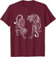 Thai Tattoo Twin Tiger Sak Yant Muay Thai Thailan Thailand T-Shirt - T-Shirt | Maroon