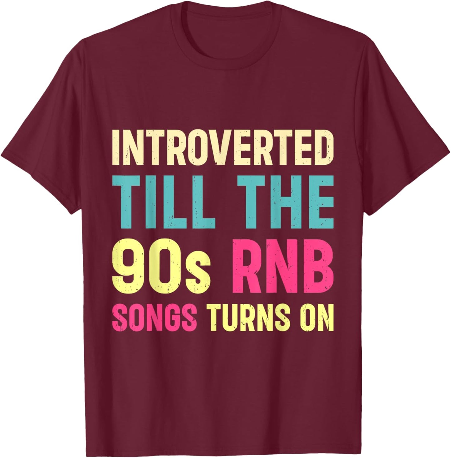 R&B Artist girls Vintage 90 s r and b graphic T-Shirt - T-Shirt | Maroon