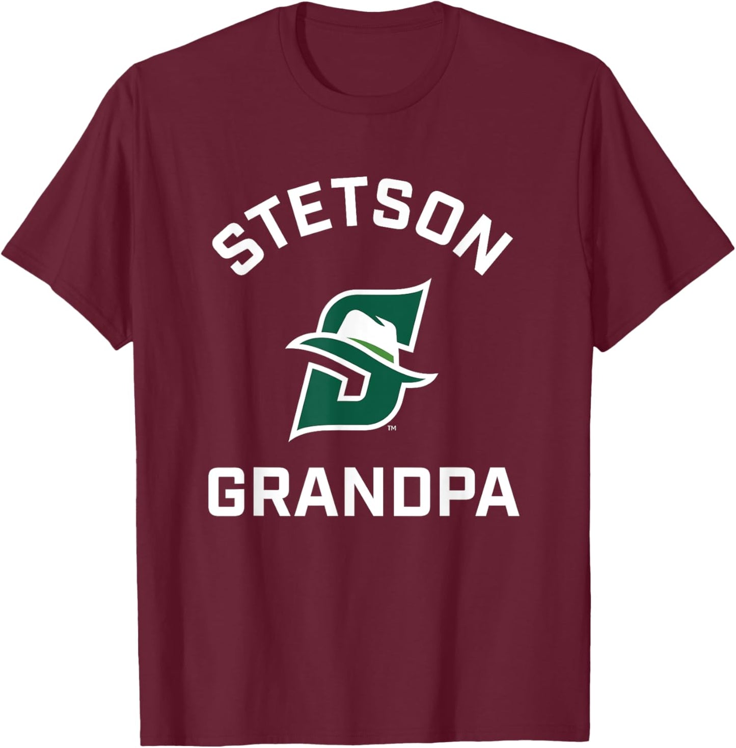 Stetson University Hatters Arched Grandpa T-Shirt - T-Shirt | Maroon