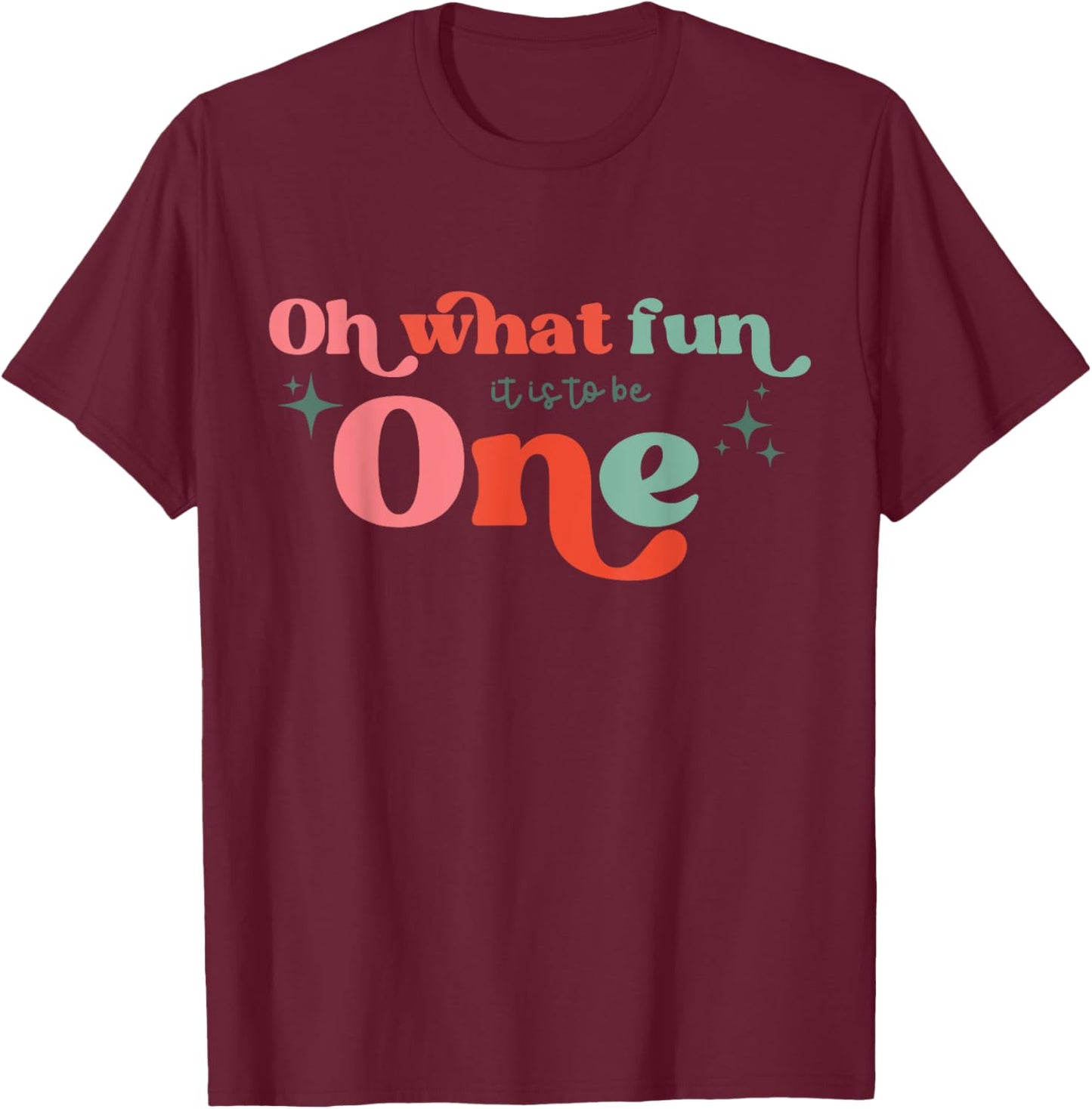 Oh What Fun It Is To Be One Christmas Family Matching Xmas T-Shirt - T-Shirt | Maroon