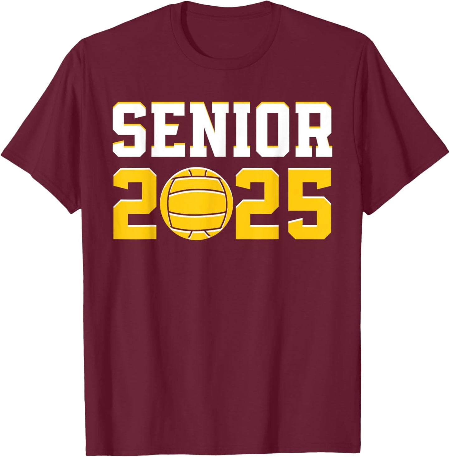 Class of 2025 Graduation Waterpolo Senior 2023 Water Polo T-Shirt - T-Shirt | Maroon