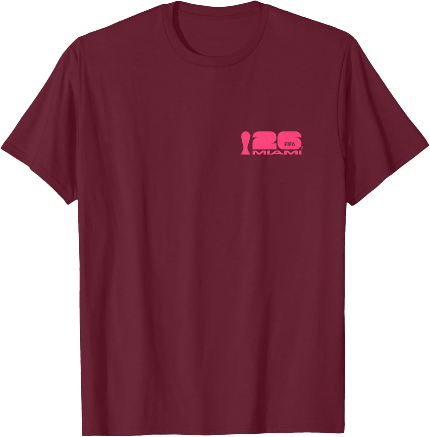 Kids FIFA World CUP26 Miami Poster T-Shirt - T-Shirt | Maroon