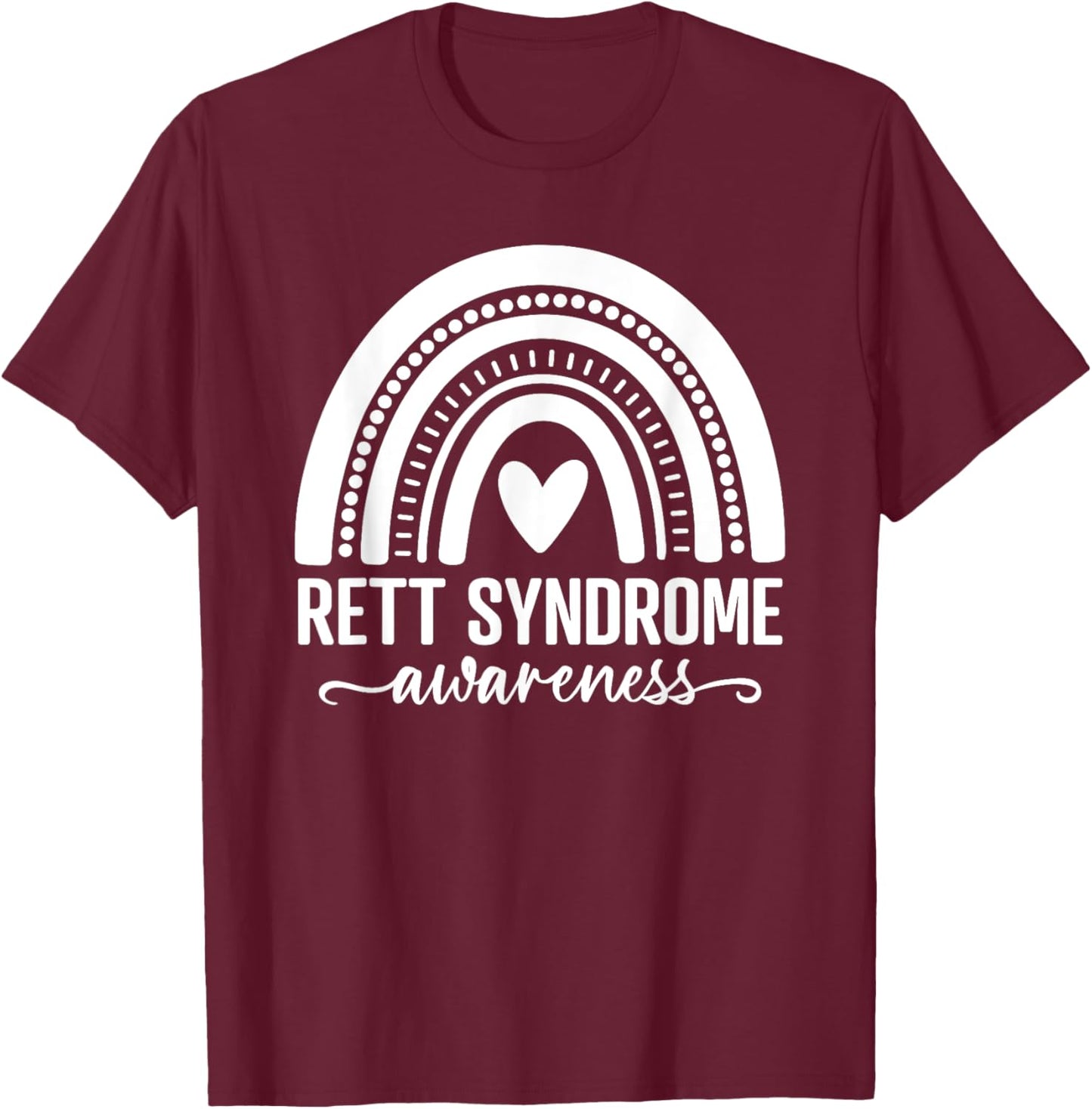 We Wear Purple Rett Syndrome Awareness Month T-Shirt - T-Shirt | Maroon