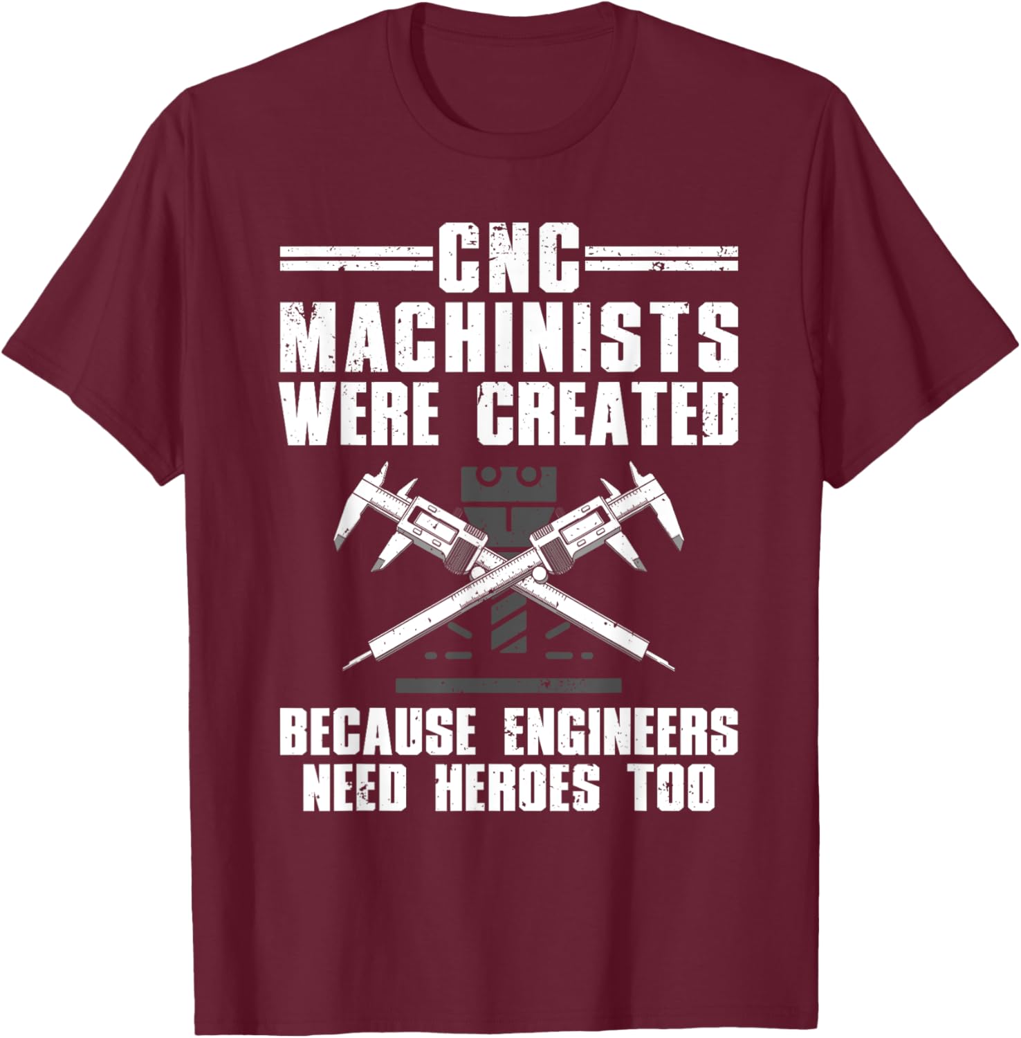 Cool CNC Machinist Art Women CNC Machine Machinist T-Shirt - T-Shirt | Maroon