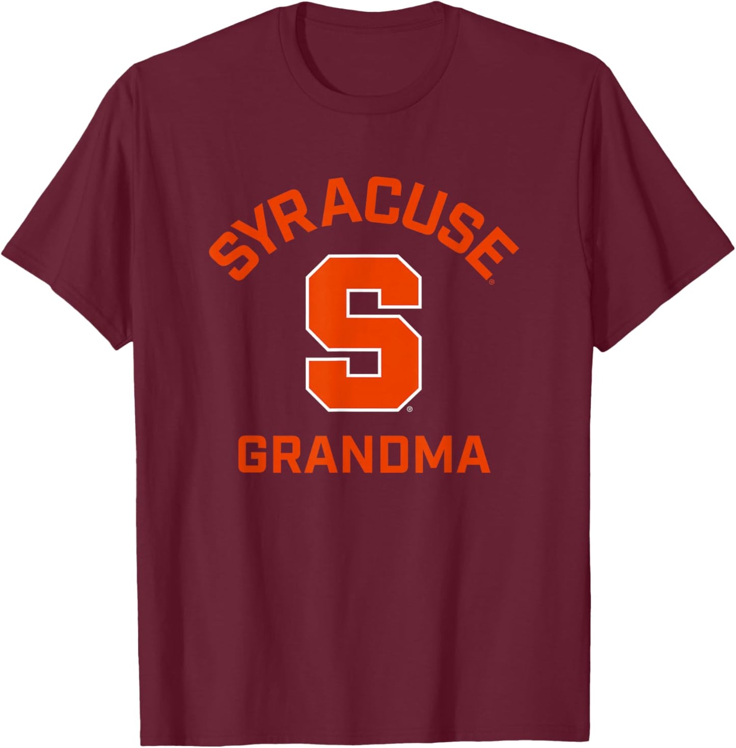 Syracuse University Orange Arched Grandma T-Shirt - T-Shirt | Maroon