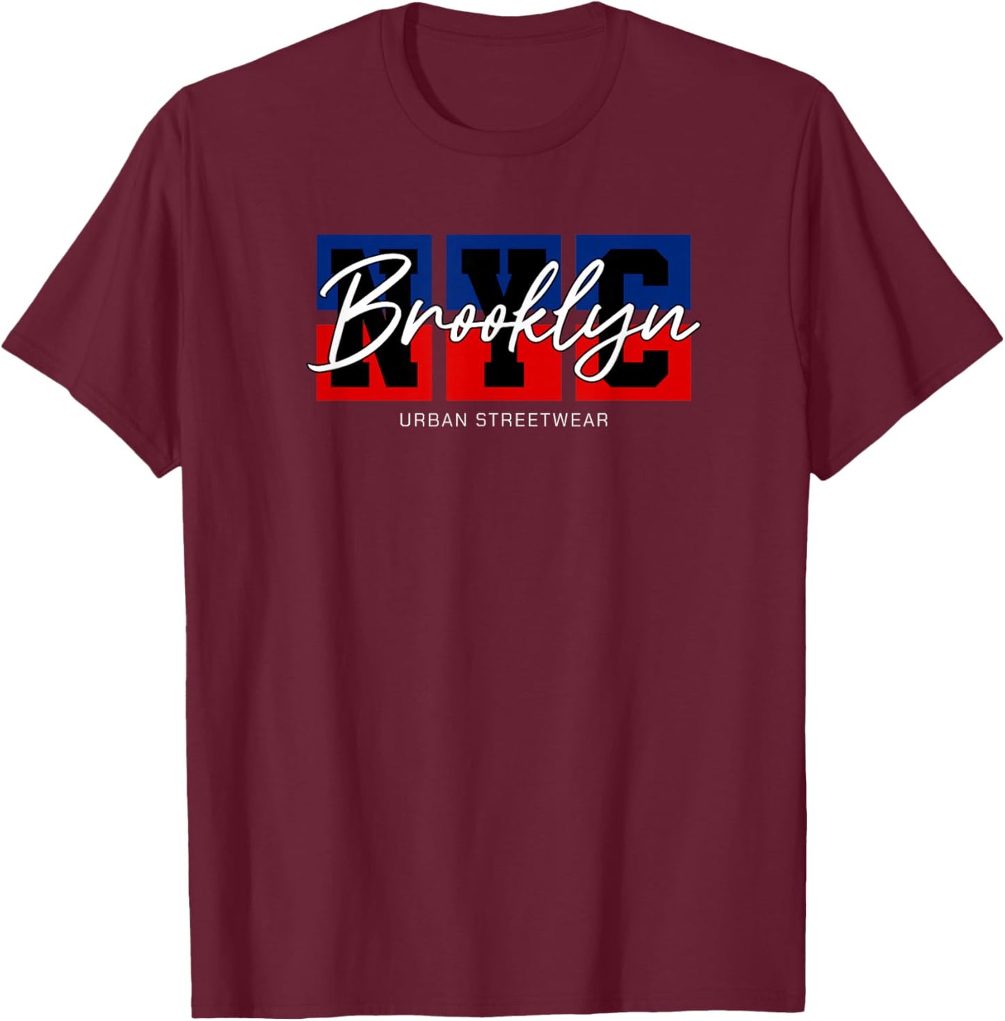 Sports - New York Brooklyn Hip Hop T-Shirt - T-Shirt | Maroon
