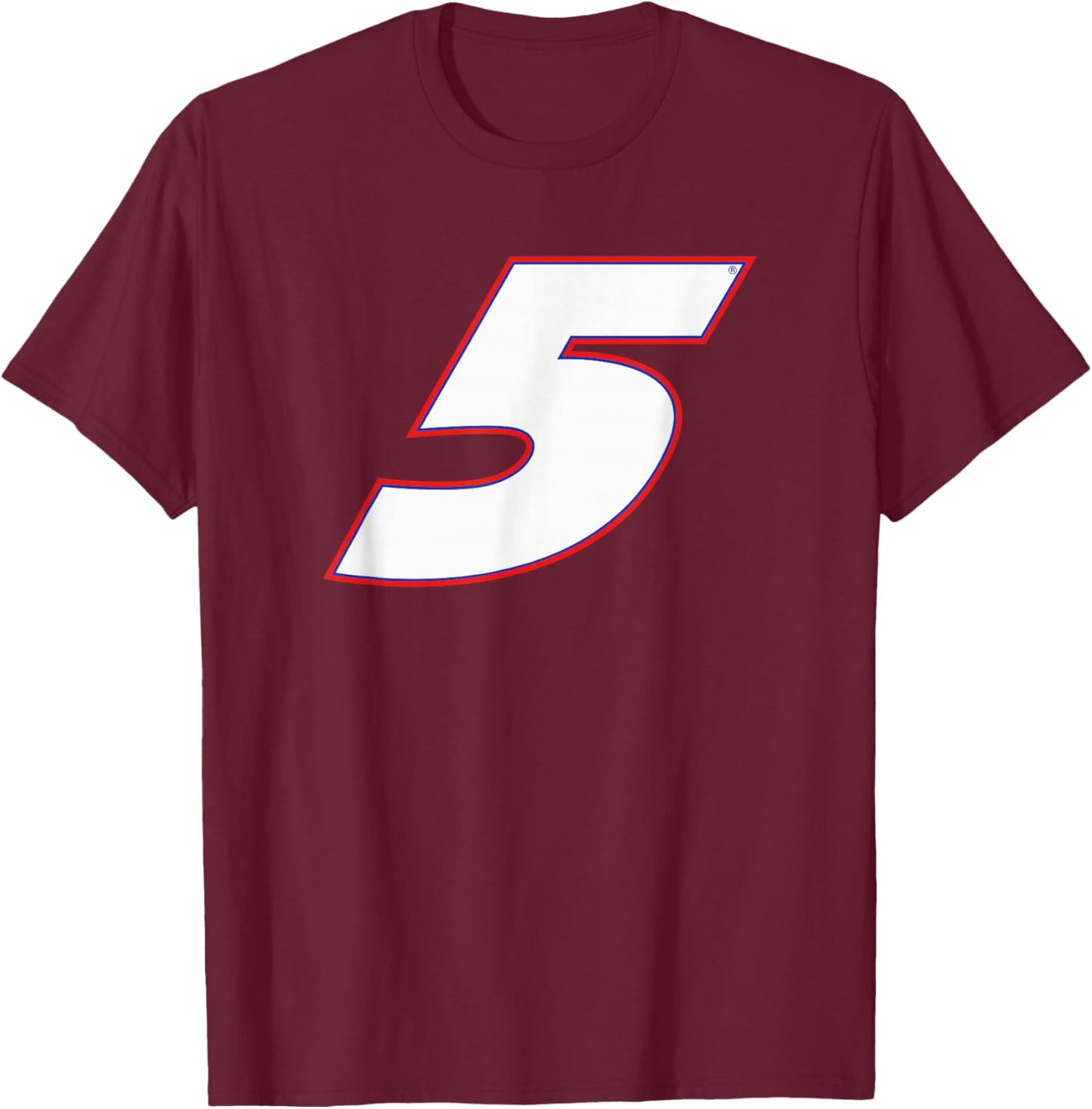 Kyle Larson 5 Icon Hendrick Motorsports Officially Licensed T-Shirt - T-Shirt | Maroon