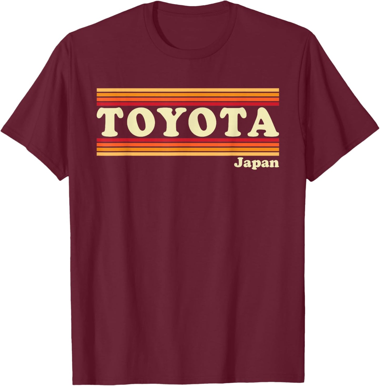 Vintage 80s Toyota Japan Retro Graphic T-Shirt - T-Shirt | Maroon