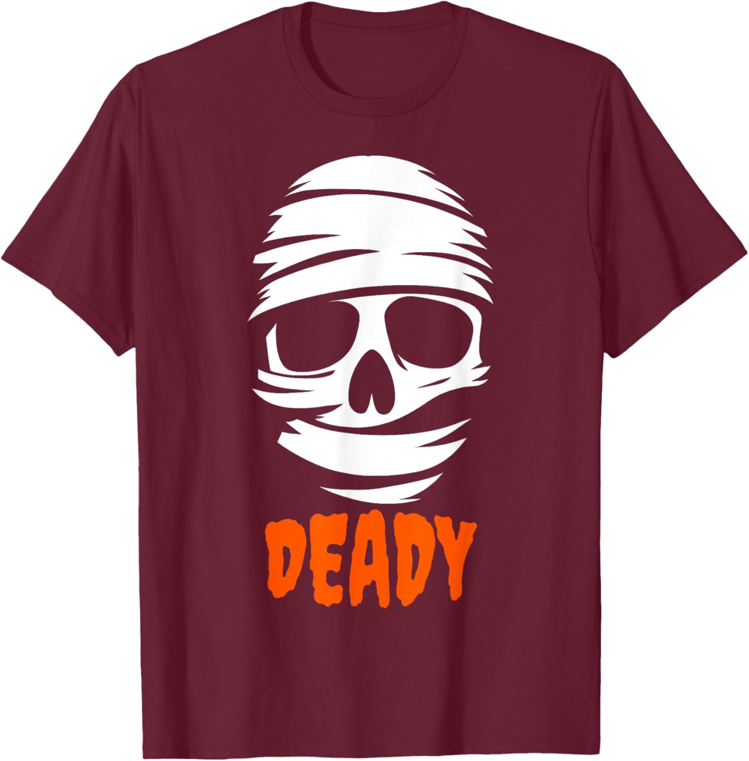 Deady Mummy Couples Halloween Costume For Dad Father T-Shirt - T-Shirt | Maroon