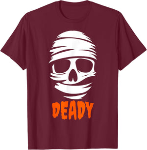Deady Mummy Couples Halloween Costume For Dad Father T-Shirt - T-Shirt | Maroon