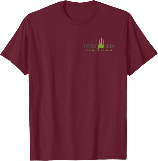 Forest Area 404 Design T-Shirt - T-Shirt | Maroon