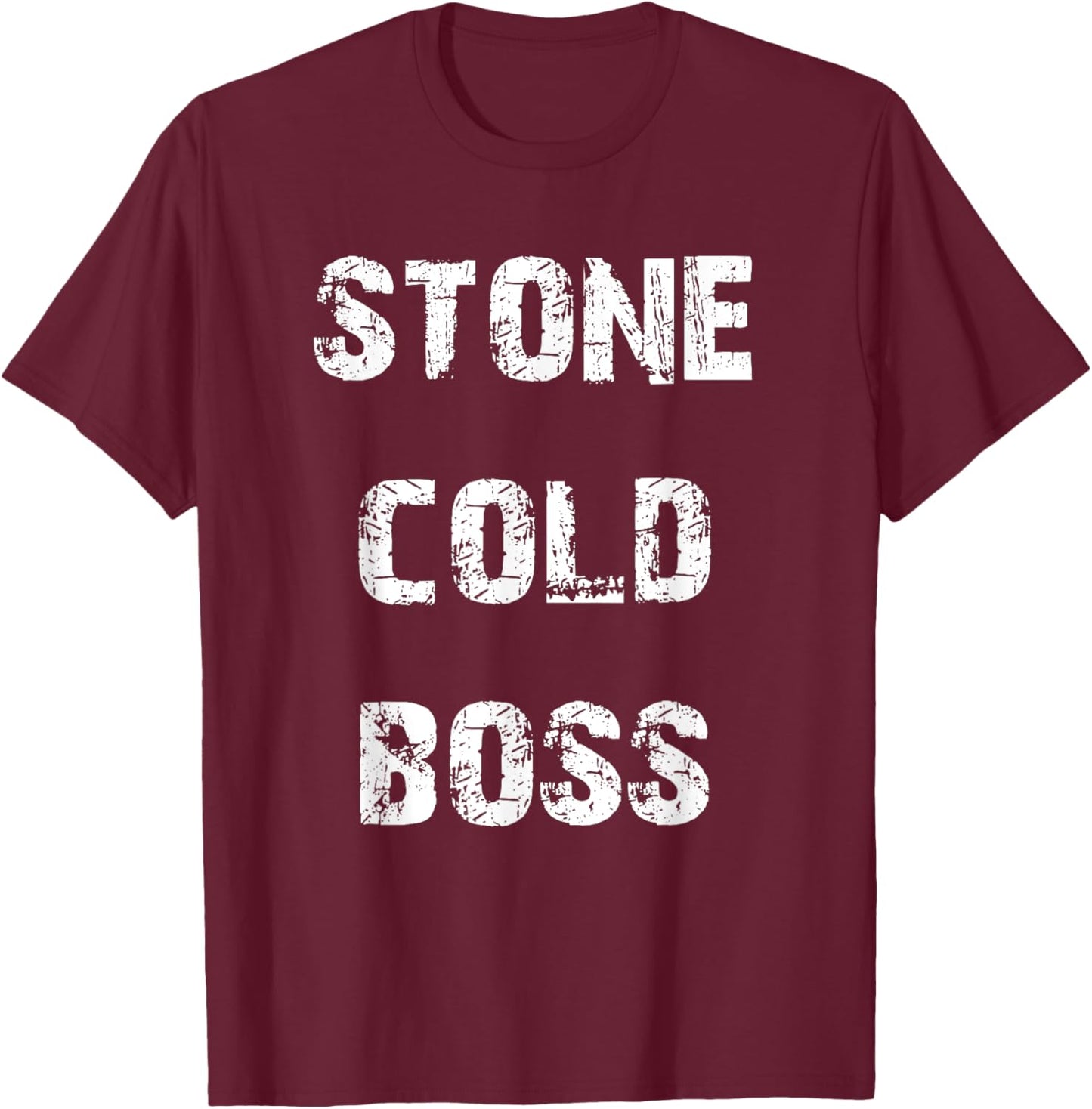 Stone Cold Boss T-Shirt - T-Shirt | Maroon