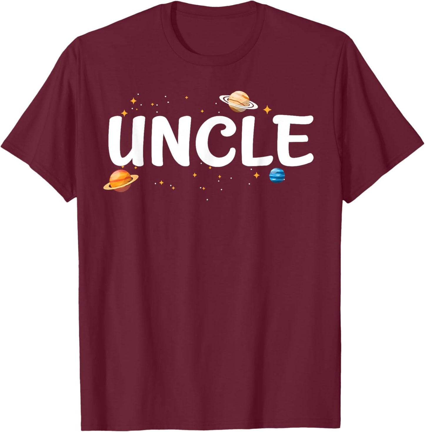 Uncle of The Birthday Boy Astronaut 1st Birthday Family T-Shirt - T-Shirt | Maroon