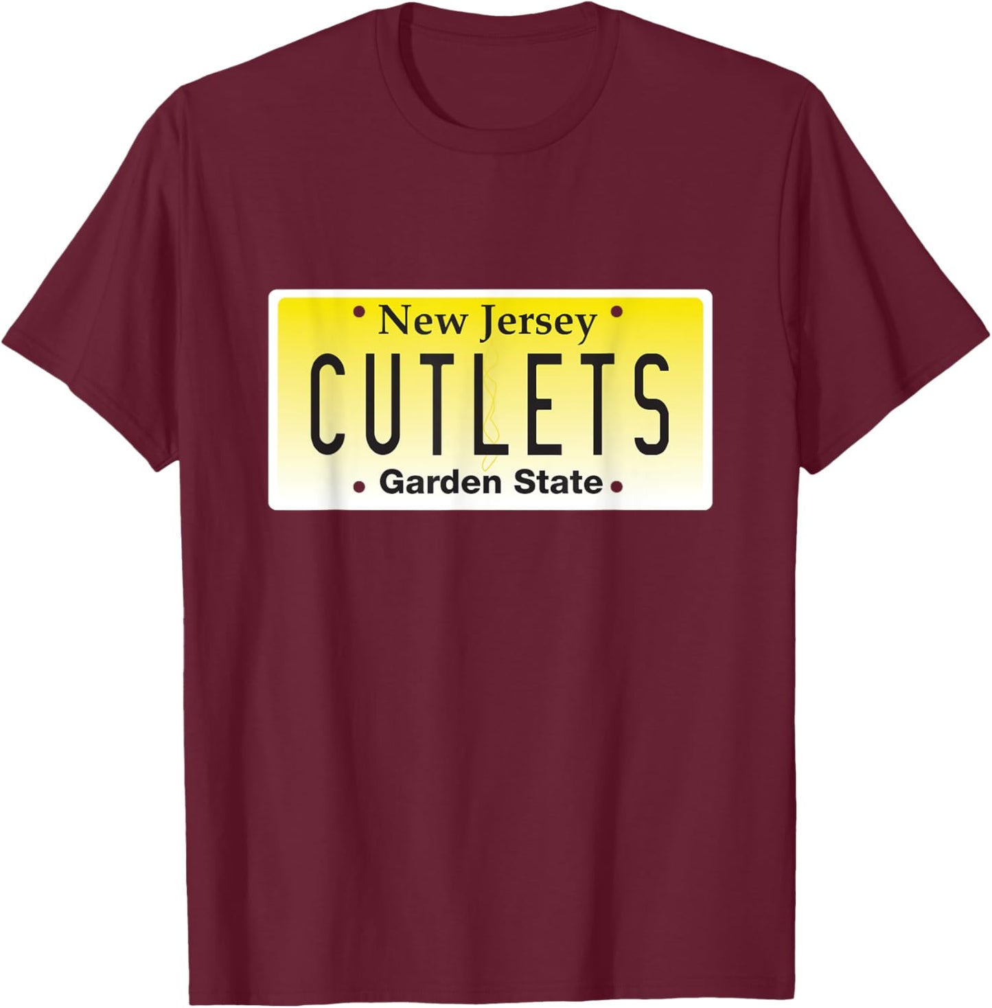 Funny New Jersey Italian American Devito NJ Cutlets Tommy T-Shirt - T-Shirt | Maroon