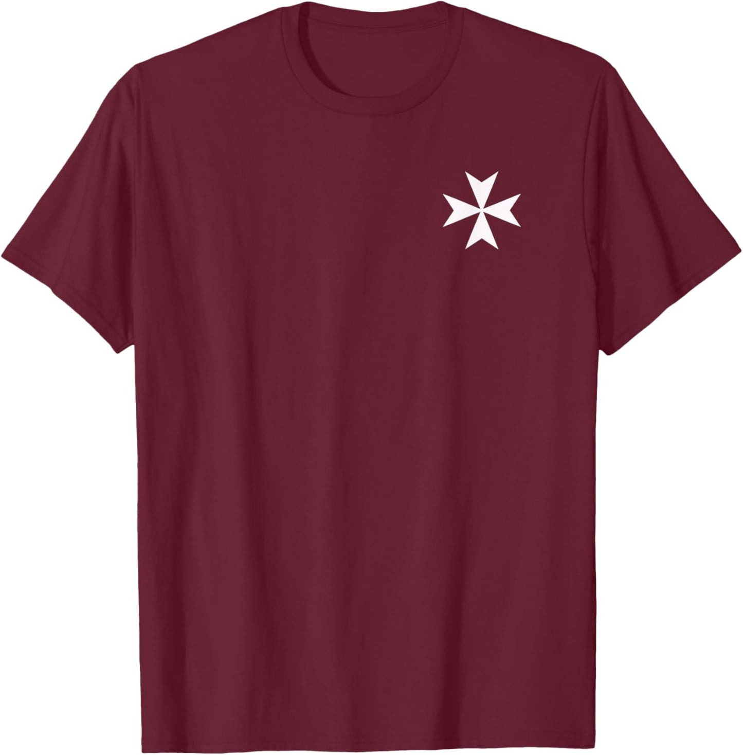 Knight of Malta - Ancient Order of Malta - Elegant T-Shirt - T-Shirt | Maroon