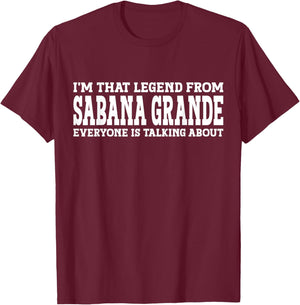 Sabana Grande Hometown PR Puerto Rico City Sabana Grande T-Shirt - T-Shirt | Maroon