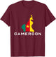 Drapeau du Cameroun Patriotique Africain pour Hommes, Femmes, Enfants camerounais T-Shirt - T-Shirt | Maroon