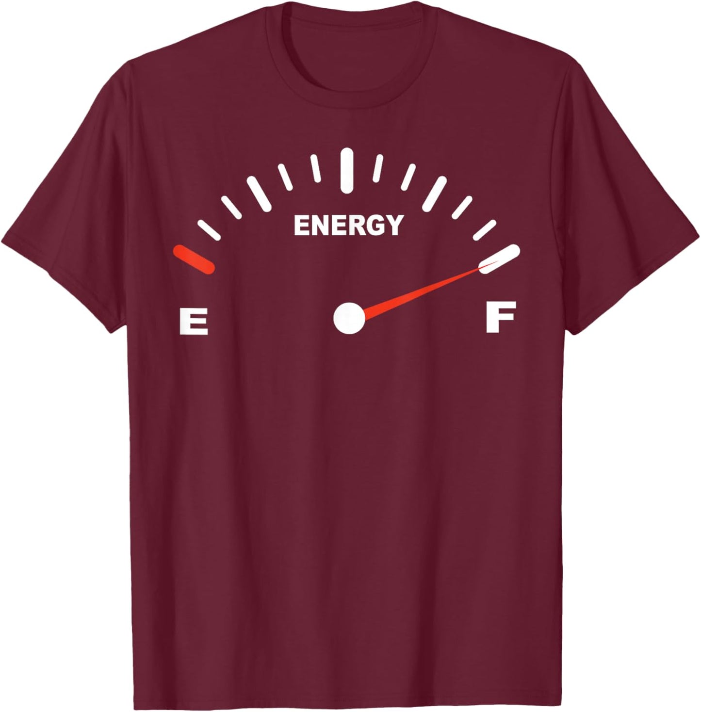 Energy Gauge Funny Dad Son Daughter Matching Father's Day T-Shirt - T-Shirt | Maroon