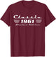 1961 Birthday Man 65th Decoration Funny 65s 65th Birthday T-Shirt - T-Shirt | Maroon