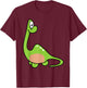Baby Dinosaurier Brachiosaurus Langhals Dino T-Shirt - T-Shirt | Maroon
