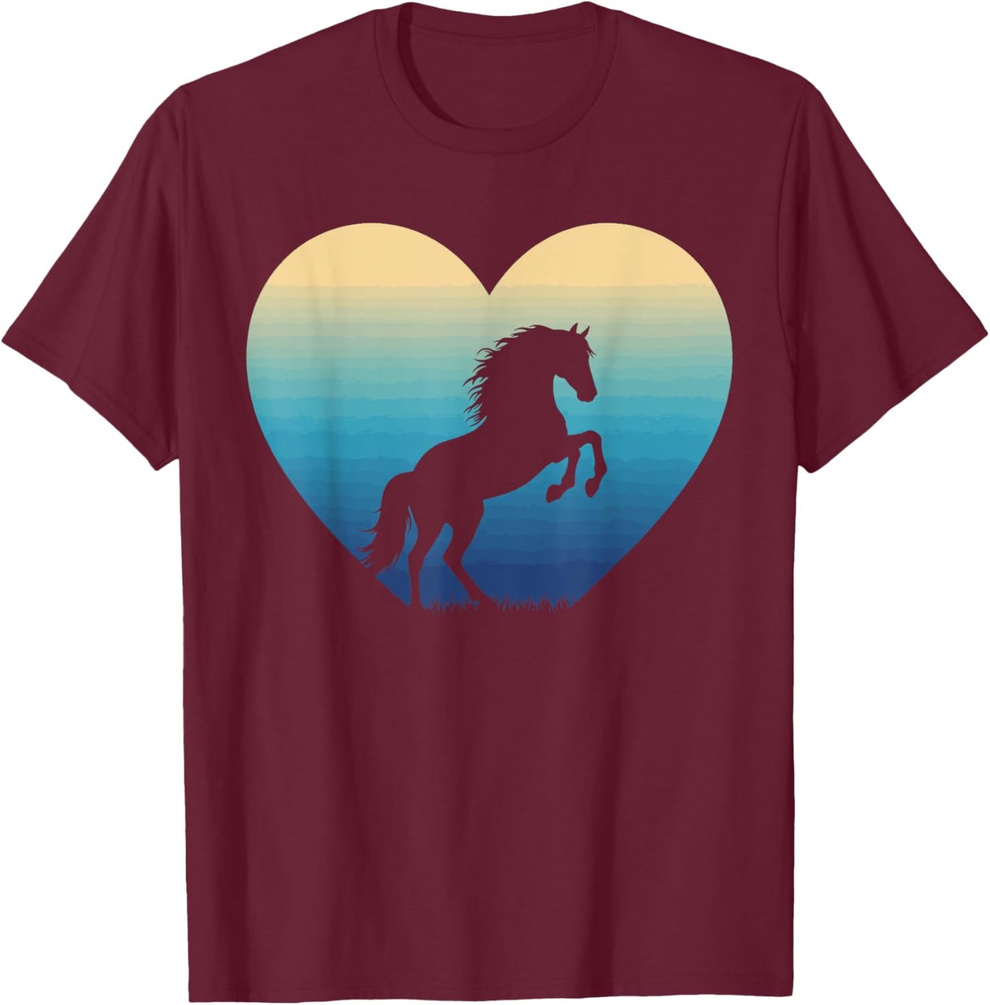 Girls Horse Lover Shirts Boys Women Who Loves Horses Riding T-Shirt - T-Shirt | Maroon
