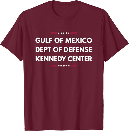 Funny Gulf of Mexico Kennedy Center and Department Defense T-Shirt - T-Shirt | Maroon