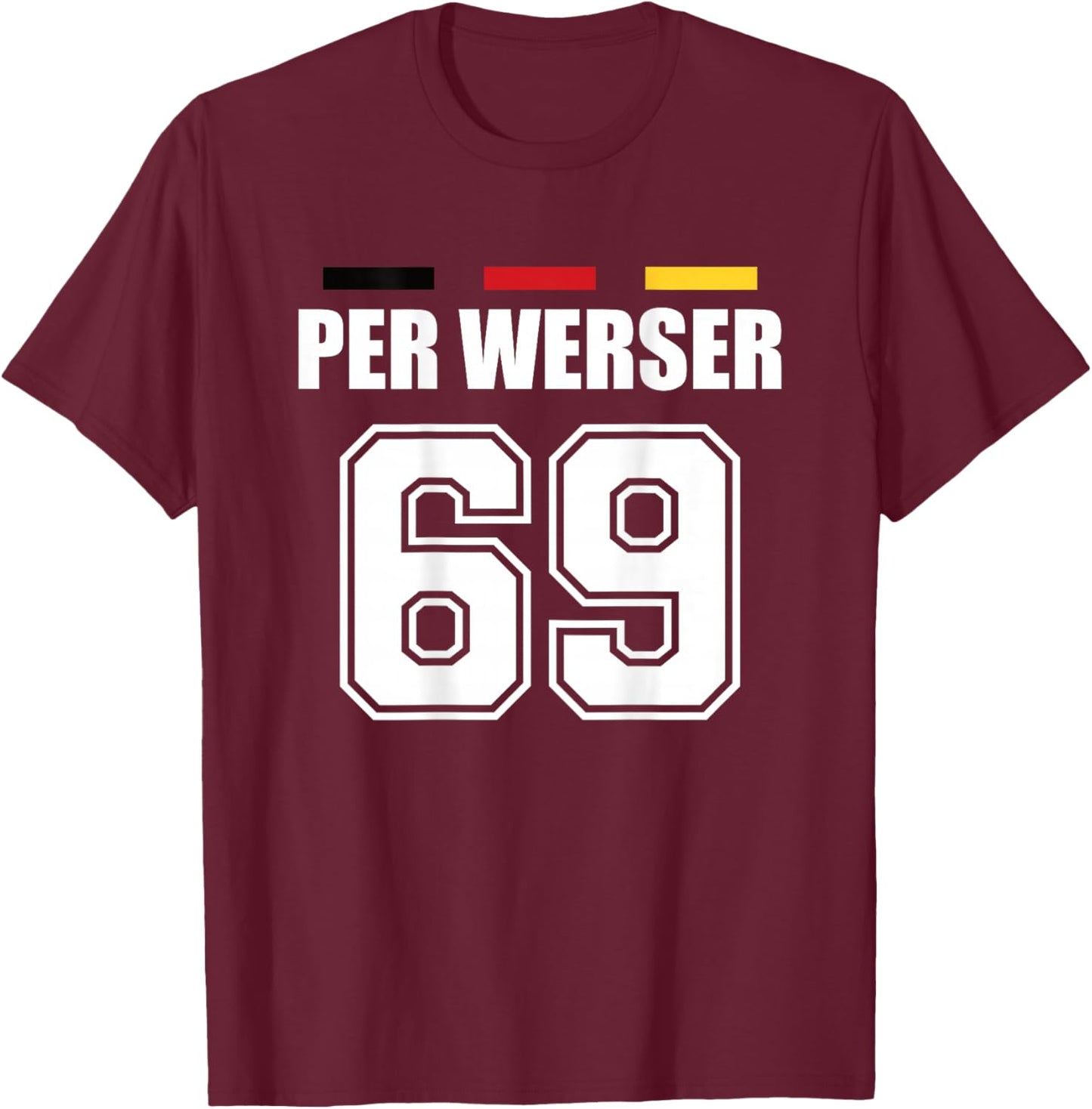 Lustige Namen Deutschland Trikot für Mallorca und die Party T-Shirt - T-Shirt | Maroon