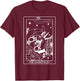 The Hairstylist Tarot Card Hairdresser Salon Hair Stylist T-Shirt - T-Shirt | Maroon