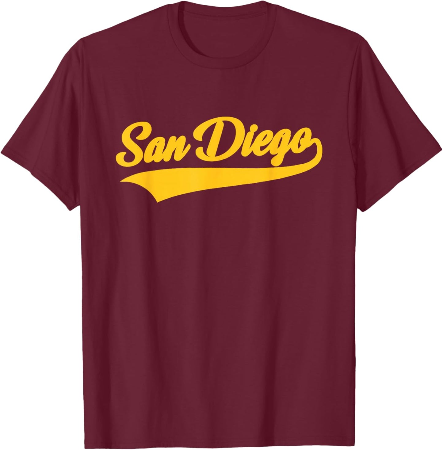San Diego - Throwback Design - Classic T-Shirt - T-Shirt | Maroon