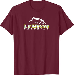 Le Moyne College Dolphins Primary Logo T-Shirt - T-Shirt | Maroon