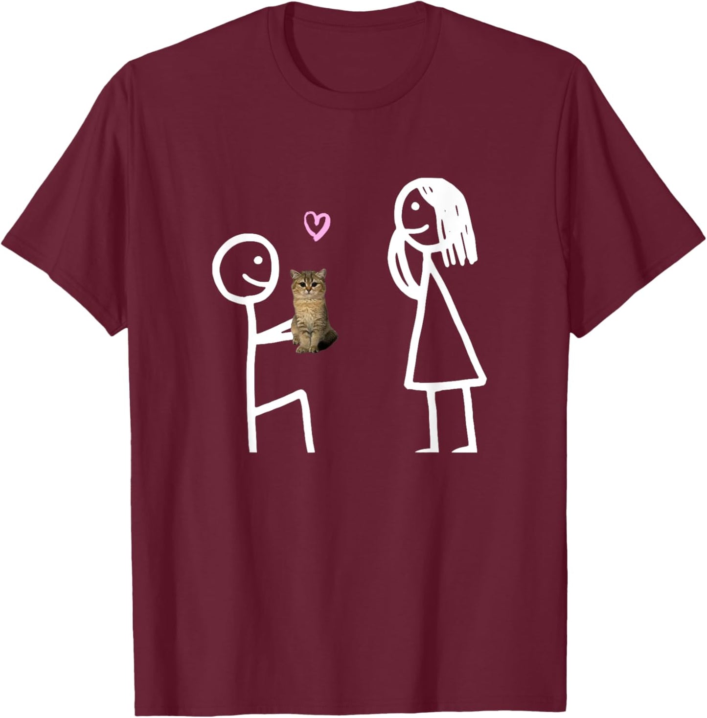 Funny wholesome cat meme Women Kids T-Shirt - T-Shirt | Maroon