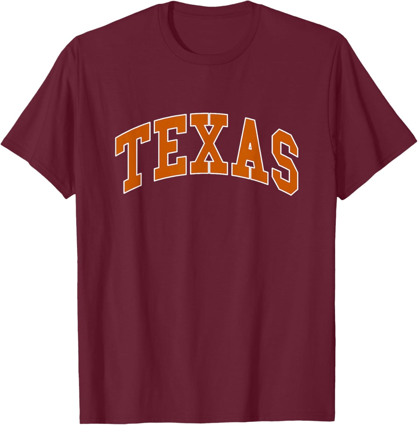 Graphic Crew Inc. TEXAS - Throwback Design - Classic T-Shirt - T-Shirt | Maroon