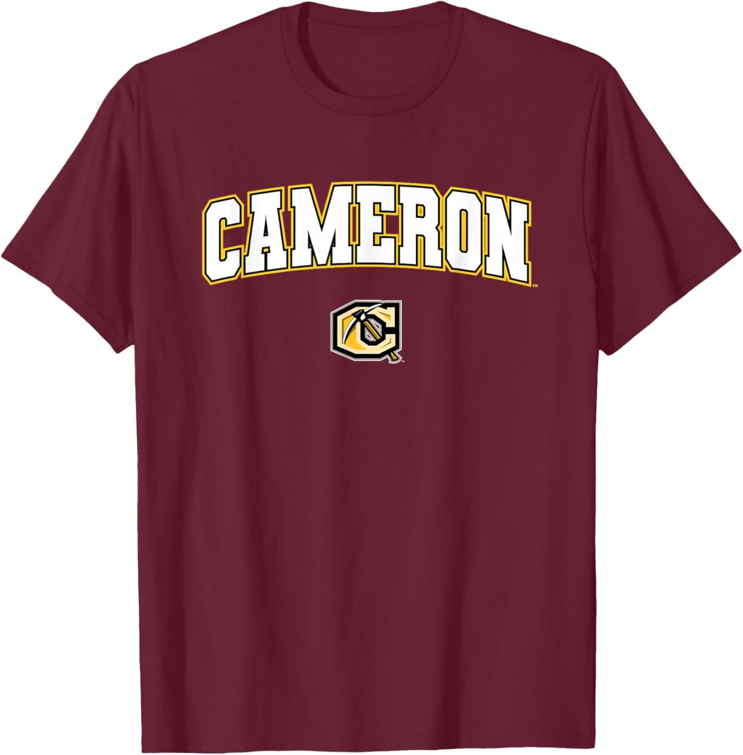Cameron University Aggies Arch Logo T-Shirt - T-Shirt | Maroon