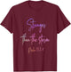 Stronger Than the Storm Psalm 93:3-4 Faith Christian Women T-Shirt - T-Shirt | Maroon