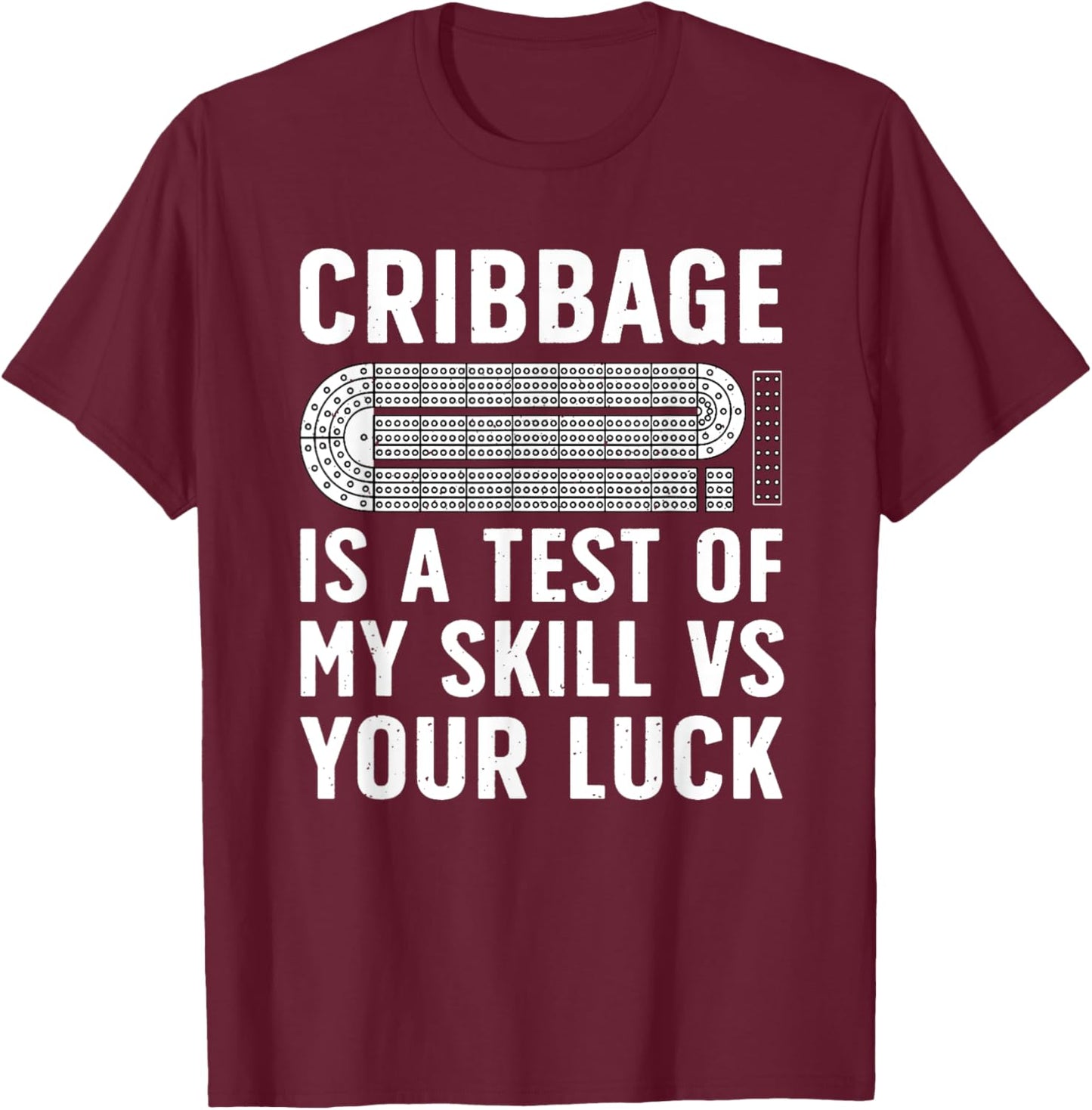 Funny Cribbage Design Women Card Game Cribbage Lover T-Shirt - T-Shirt | Maroon