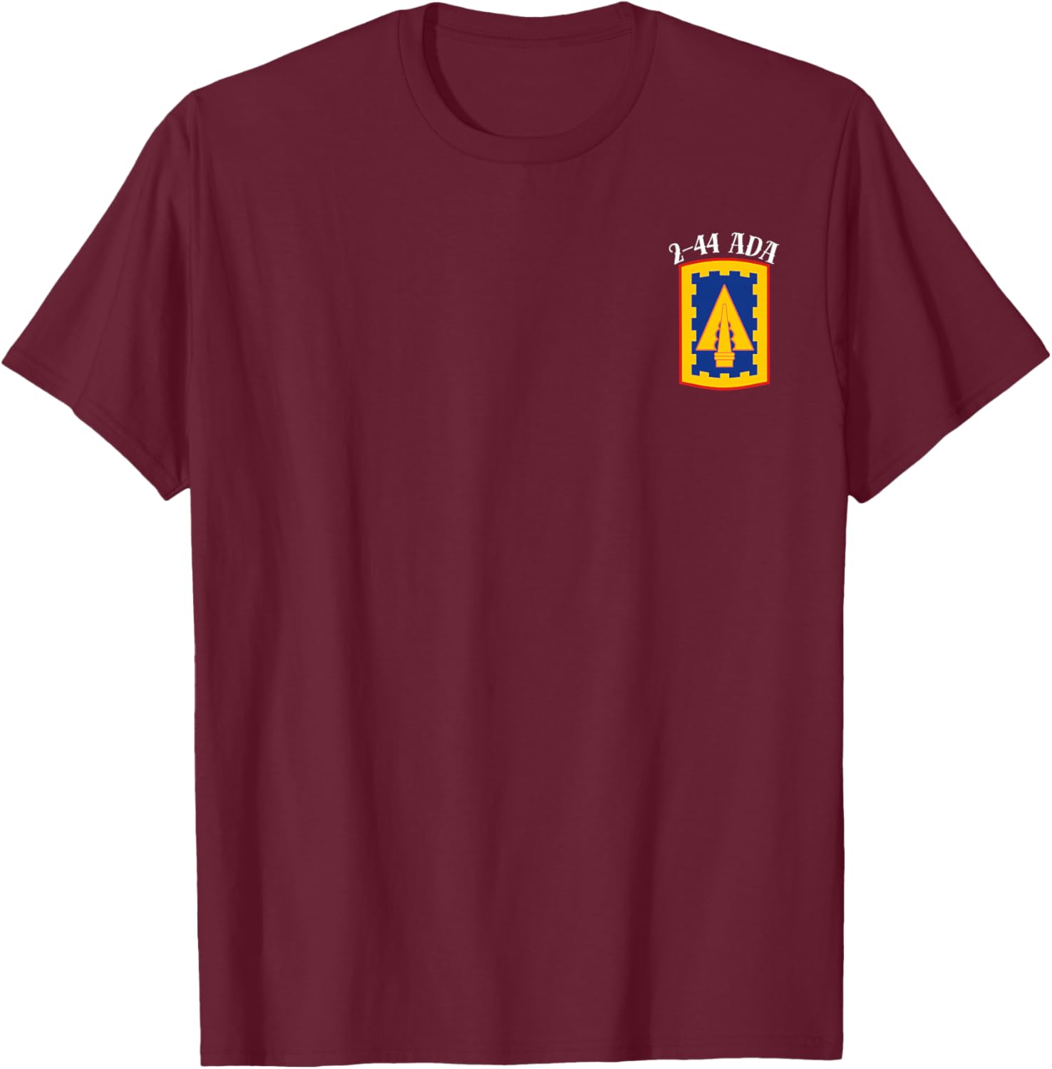 2-44 ADA 108 BDE Unit Pride T-Shirt - T-Shirt | Maroon