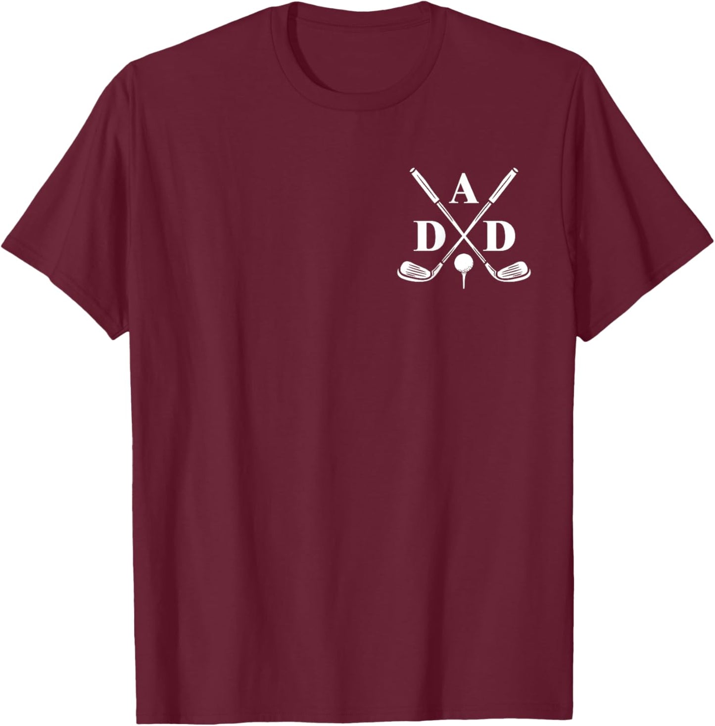 Funny Par Dad Golf Matching Golfing Quote Party Pocket T-Shirt - T-Shirt | Maroon