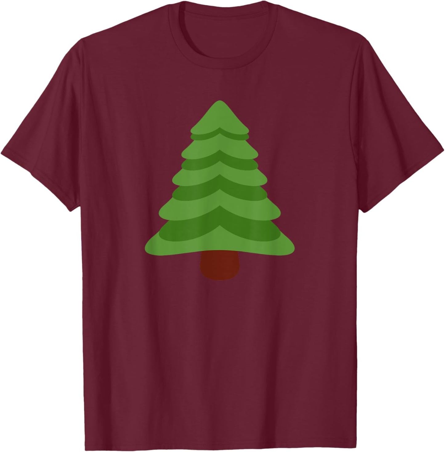 Evergreen Tree T-Shirt - T-Shirt | Maroon