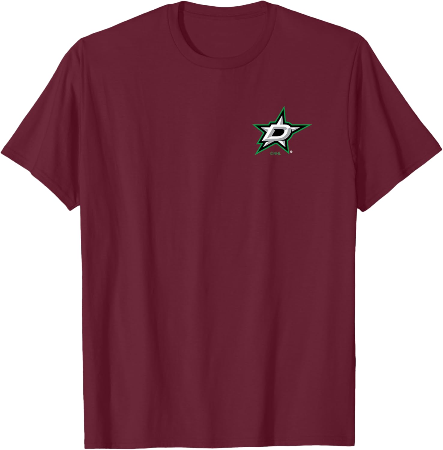 Dallas Stars Support Black Officially Licensed T-Shirt - T-Shirt | Maroon