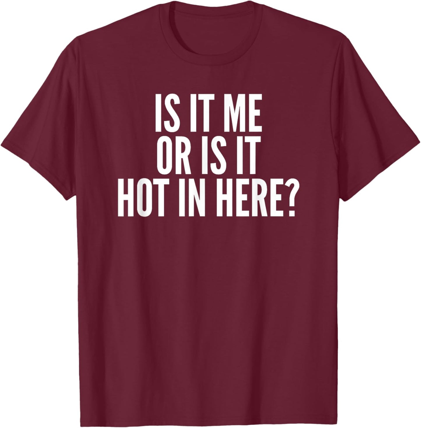 Tennessee Merchant Is It Me Or Is It Hot In Here? , Small, Black T-Shirt - T-Shirt | Maroon