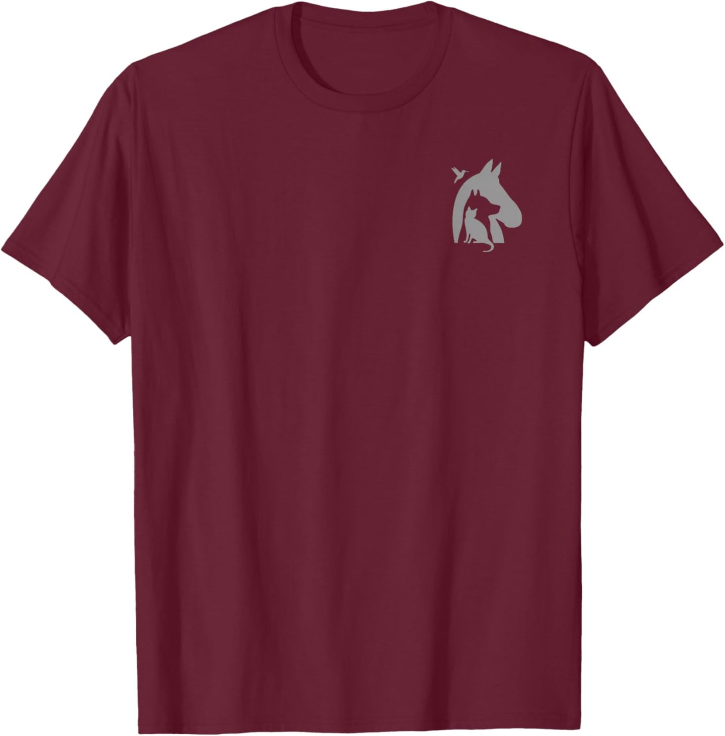 San Diego Humane Society I Want All The Cats -Adults Cat-Themed Black Small Classic Fit Short Sleeve T-Shirt - T-Shirt | Maroon